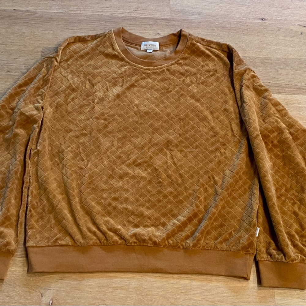 Brixton Rocky Crew Sweatshirt Size Small New with Tags Glazed Ginger Super Soft
